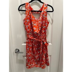 Gap red floral dress